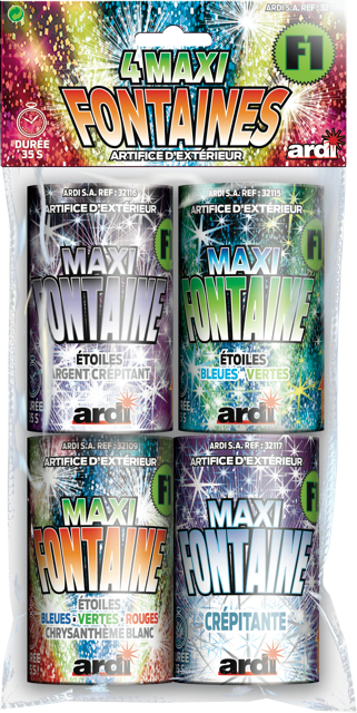 SACHET DE 4 MAXI FONTAINES 