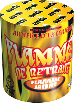 FLAMMES DE RETRAITE JAUNE