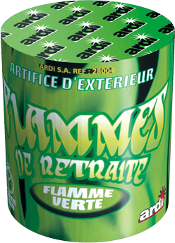 FLAMME DE RETRAITE VERTE