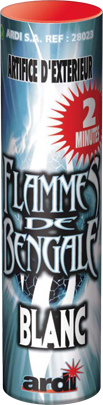 FLAMME DE BENGALE 2 MINUTES BLANC