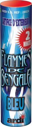 FLAMME DE BENGALE 2 MINUTES BLEU