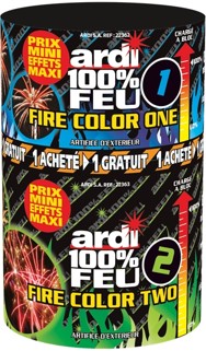 22364 ARDI® 100% FEU - FIRE COLOR ONE & TWO - 15 Départs 