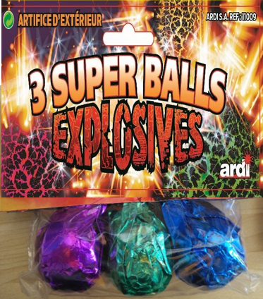 11009 Sachet de 3 Boules Magiques Explosives