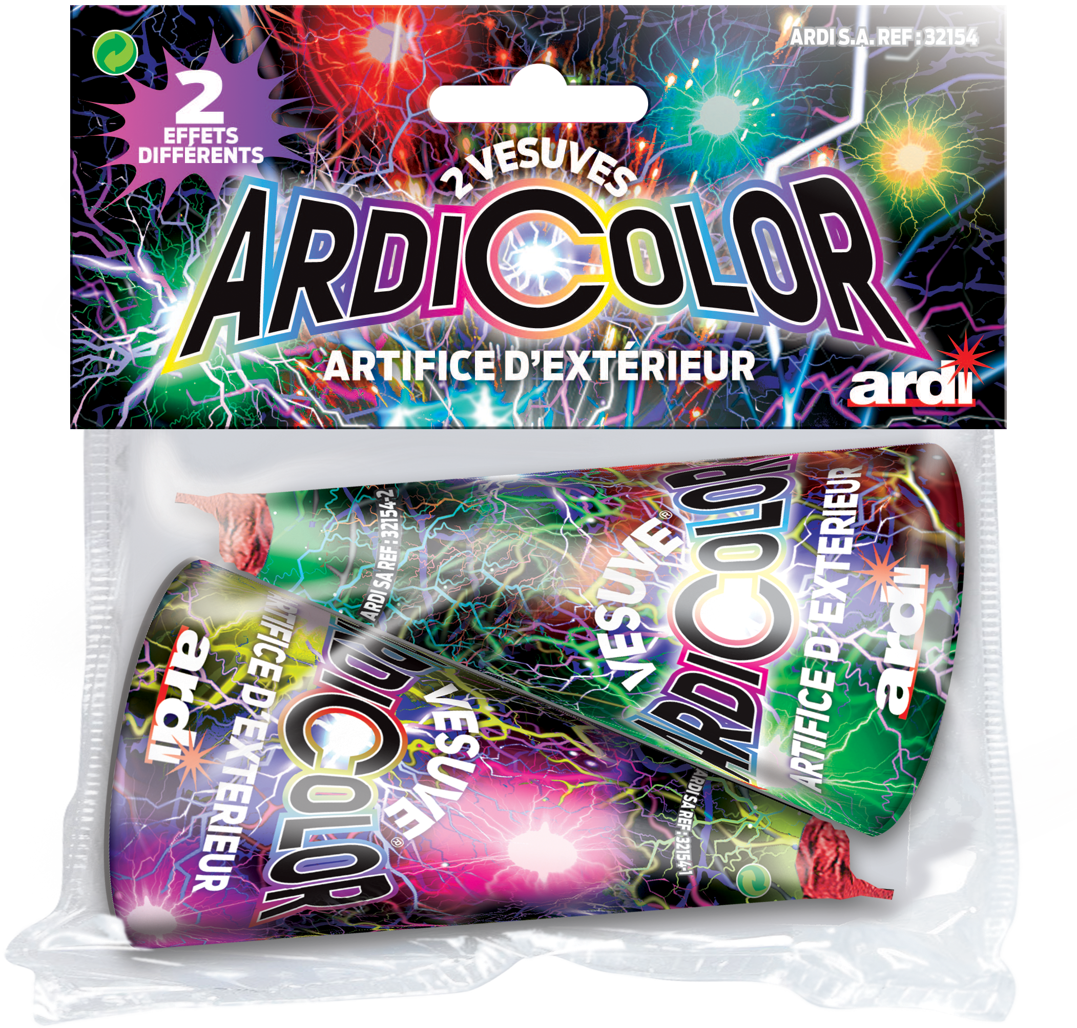 32154 - SACHET DE 2 VESUVES® ARDI® COLOR