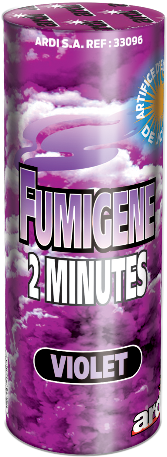 33096 - POT FUMIGÈNE 2 MINUTES VIOLET